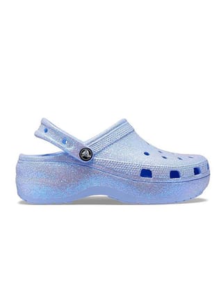 Classic Platform Glitter Clog W-W7 / Moon Jelly