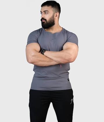 Fuaark White Cotton Slim Fit Men's Sports T-Shirt ( Pack of 1 )