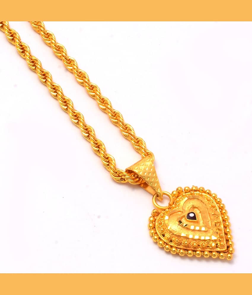 Jewar Mandi New Design Gold Plated Locket/Pendant with Rope/Rassi Chain Daily use for Men, Women & Girls, Boys