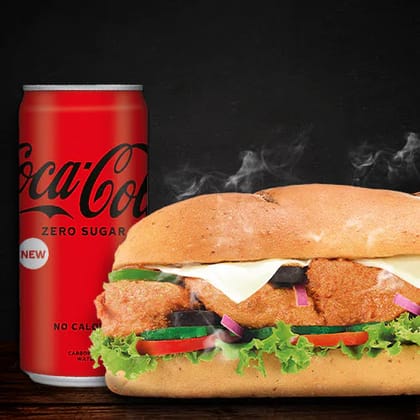 Tandoori Chicken Sandwich (15cm) + Coke(Save 31%)