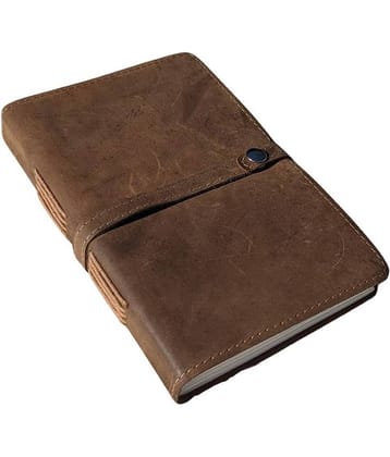 CRAFT CLUB Premium Leather Journal A5 Journal Unruled 200 Pages  (Brown)