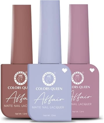 Colors Queen Multi Matte Nail Polish Kit ( Pack of 3 )