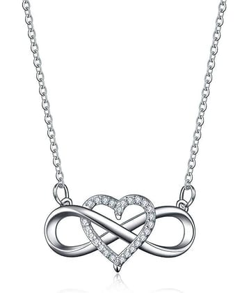 FASHION FRILL - Silver Pendant ( Pack of 1 )