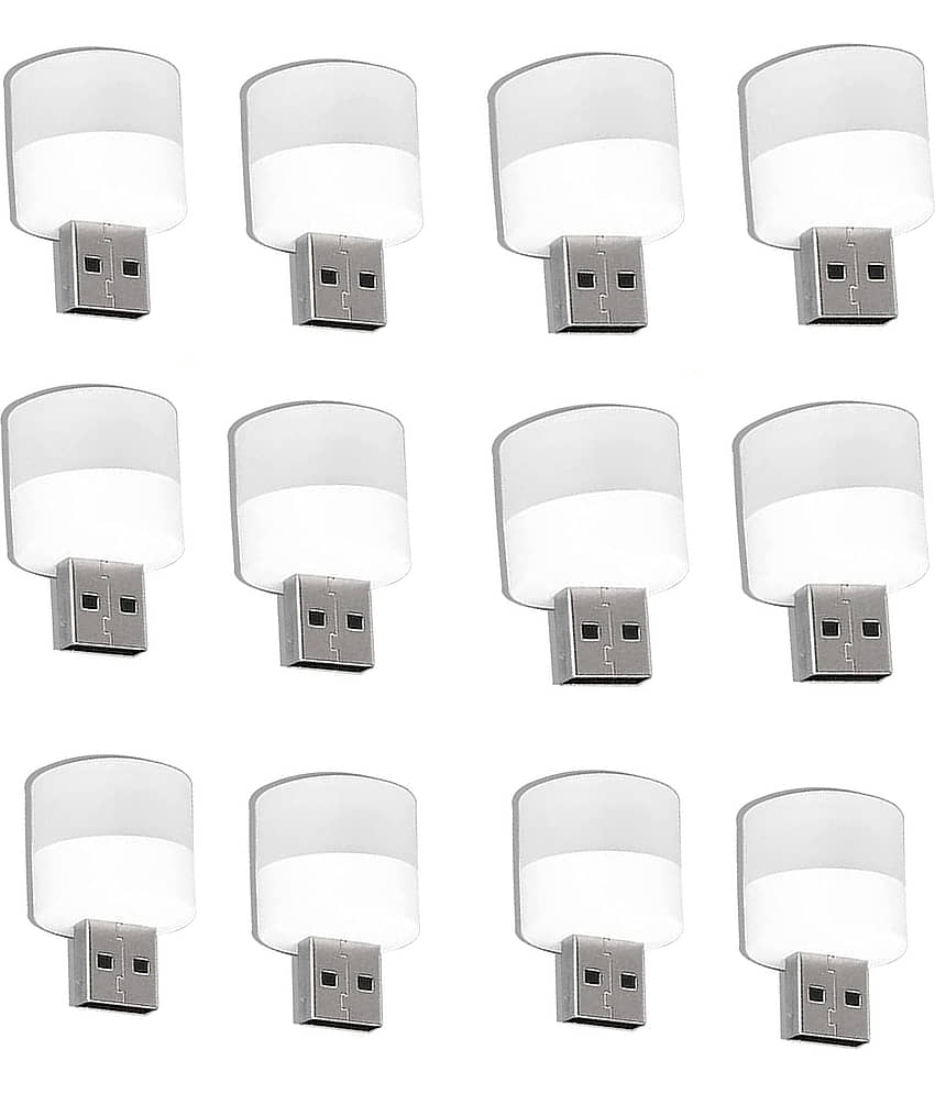 Lenon Plug in Mini USB LED Night Lamp - Pack of 12