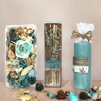 Sea Breeze Aroma Gift SetBlue - Lotus