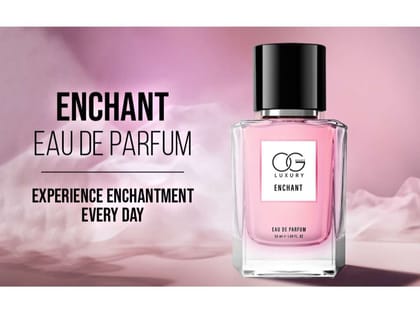 OG BEAUTY LUXURY Enchant Eau De Parfum, Sophisticated Women's Fragrance, Pineapple, Lily, Black Currant, Melon, Lotus, Rose, Jasmine, Long-Lasting Perfume - 50ml