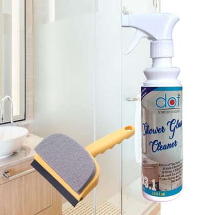 DOT Shower Glass Cleaner For Bathroom 250ml, 5 Car Wash, Windshield, Glass Tablets upto 20 litres