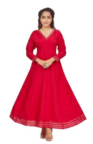 Red Anarkali - 6XL - Fashion By Palak Jain