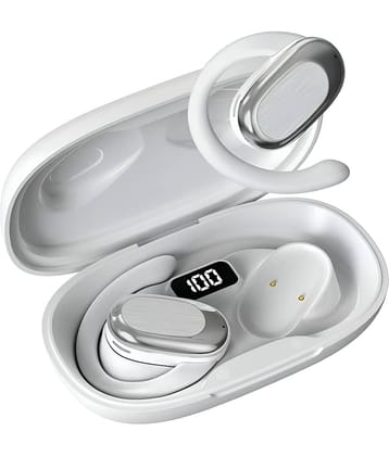 VERONIC S300 OWS Open Ear Wireless Earbuds with Display, ENC Mic for Crystal-Clear Calls, 60hr Playtime with Type-C Fast Charging, BT5.4 Gaming Bluetooth Earphones, Touch Control Sports Headphone.