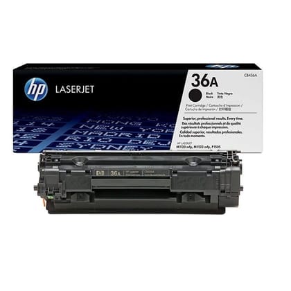 HP 36A Black Original LaserJet Toner Cartridge (CB436A) for HP LaserJet M1120, M1120n, M1120w, M1522n, M1522nf, M1522nw Printers