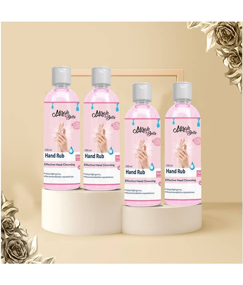 Mirah Belle Hand Rub Sanitizer ( 72.9% Alcohol )100 mL Pack of 4