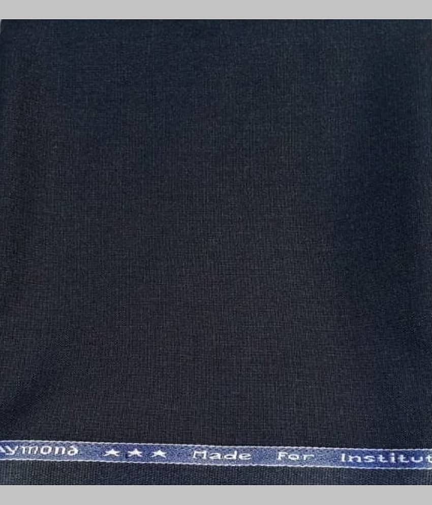 Raymond Navy Blue Polyester Blend Men's Unstitched Pant Piece ( Pack of 1 )