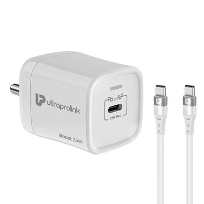 Boost PD25 25W PD-PPS charger with Type C port + PD Cable (1m) UM1137C