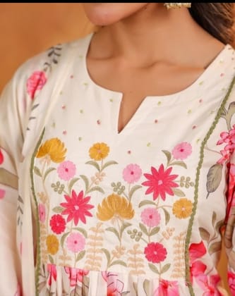 Summer Fun Anarkali Outfit-S