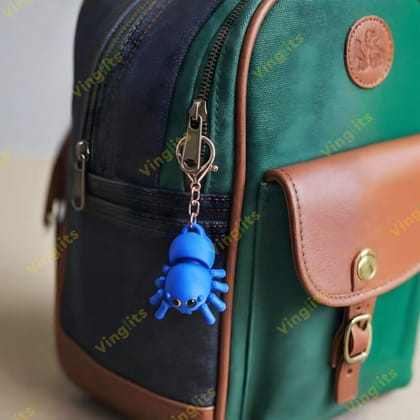 Vinglits Bugsy & Scaly 3D Printed Keychains – Articulated Animal Toys, Pocket-Friendly Keyrings, Stress Relief Desk Toys for Kids & Adults, Collectible Accessories (Spider - Jhili, Medium)