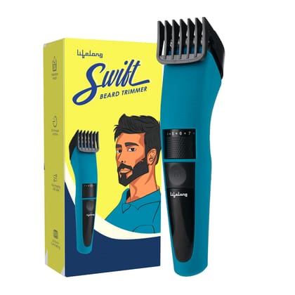 Lifelong BeardTrimmer for Man | TimmerMen Beard| Cordless Hair Trimmer for Men All in One | USB Rechargeable Grooming KitwithSkin FriendlyBlades|Shaving Machine with 20 Lengths, 60-Min Runtime Lifelong BeardTrimmer for Man | TimmerMen Beard| Cordless Hai