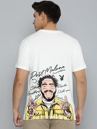 Post Malone Half Sleeve T-Shirt-White / S