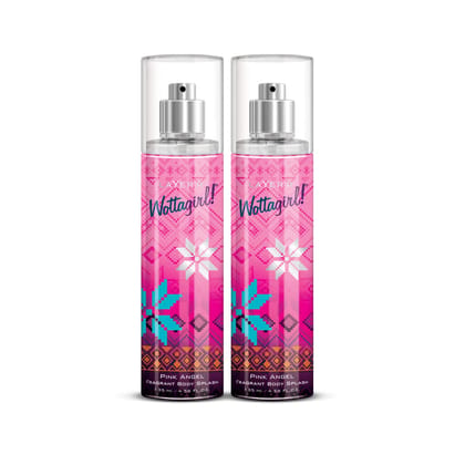 Layer'r Wottagirl Pink Angel Fragrant Body Splash for Women | Long Lasting Fragrance (135ml) (Pack of 2) Layer'r Wottagirl Pink Angel Fragrant Body Splash for Women | Long Lasting Fragrance (135ml) (Pack of 2) - 67.5 ml (Pack of 2)