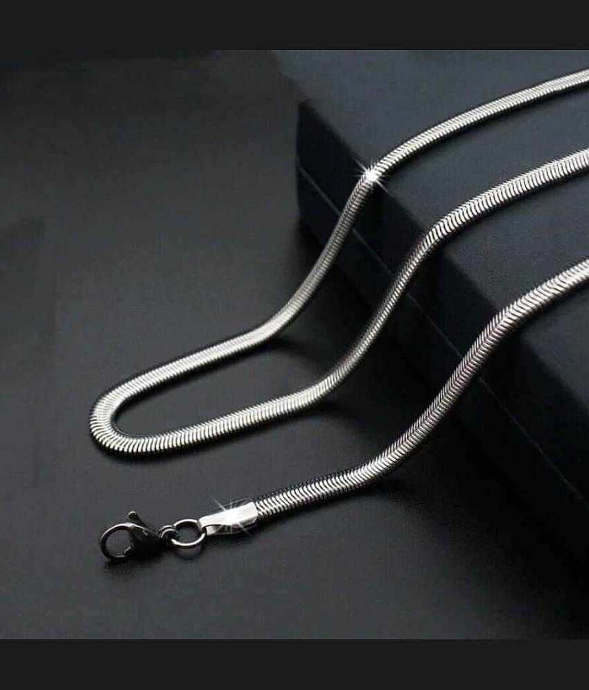 Thrillz Silver Plated Stainless Steel Chain ( Pack of 1 )