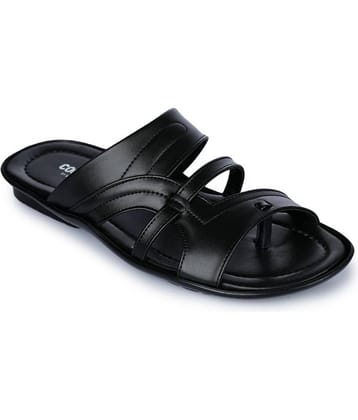 Liberty - Black Men's Leather Slipper