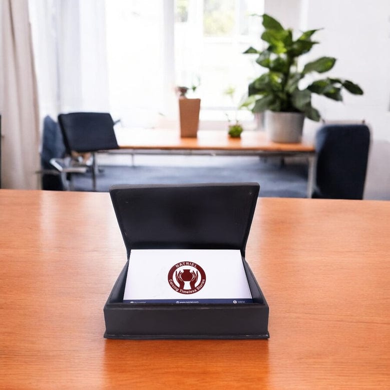 Black Multiutility Box-- Bidri Art--Silver Inlay Work