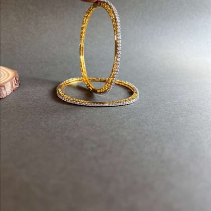 vs sterling silver bangles 07-golden / 2.2