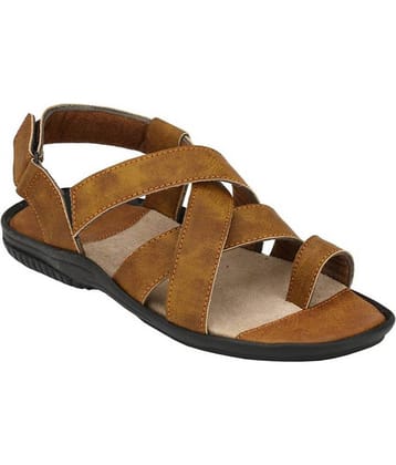 Leeport Brown Leather Sandals