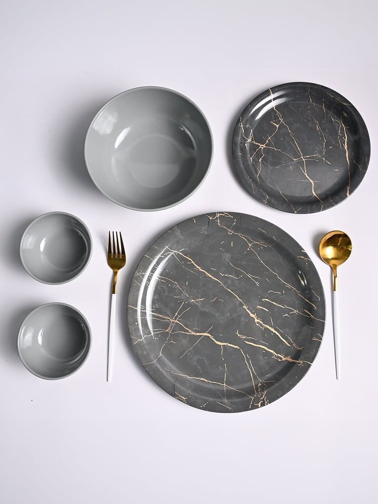 MARKET99 Grey Static Dinner Set