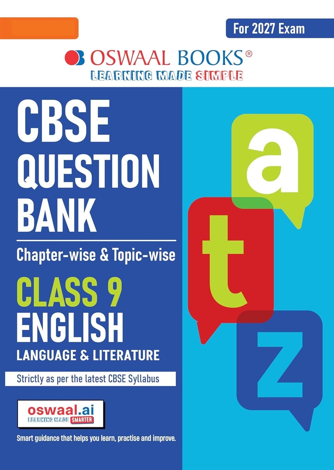 OSWAAL CBSE QUESTION BANK ENGLISH LANGUAGE AND LITERATURE CLASS 9 FOR 2026-2027 EXAMS -OSQBEN9