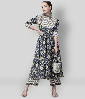 The Style Story - Green Anarkali Rayon Women's Stitched Salwar Suit ( Pack of 1 )