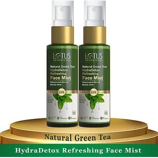Lotus Botanicals Natural Green Tea Hydradetox Refreshing Face Toner Mist50Ml ( Pack Of 2 ) Men  Women (100 Ml)