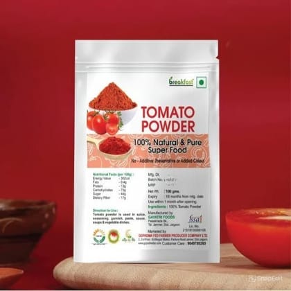 100% Natural and Pure Tomato Powder - 100 gm