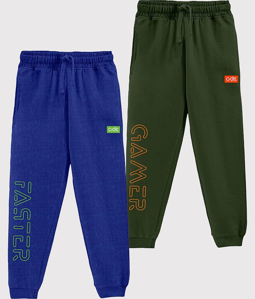 CODEZ Pack of 2 Boys Cotton Blend Trackpant ( Multi )