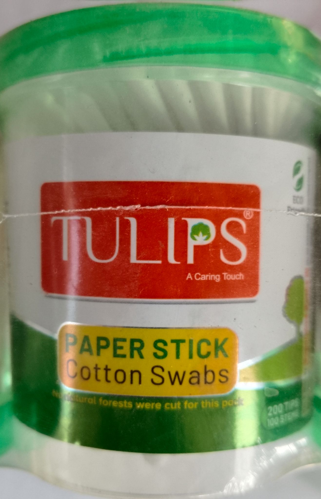 Tulips Paper stick Cotton swabs 100stems 