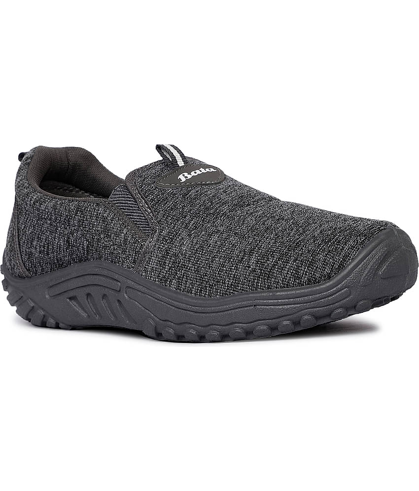 Bata Grey Men's Outdoor Shoes