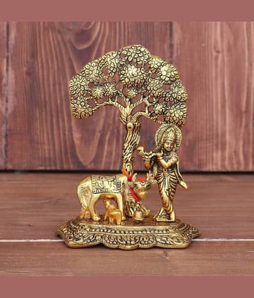 Shri Astha Vinayak Iron Lord Krishna Idol ( 17 cm )