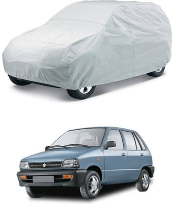 AUTORETAIL PREMIUM FABRIC SILVER CAR BODY COVER FOR –MARUTI-800
