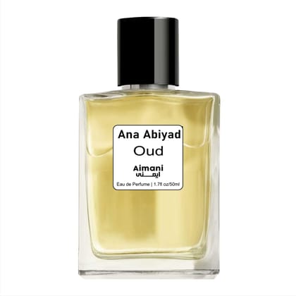 Aimani Ana Abiyedh Leather Eau de Parfum | Bold & Spicy Leather Fragrance for Men & Women | Long-Lasting Arabic Perfume | 50ml