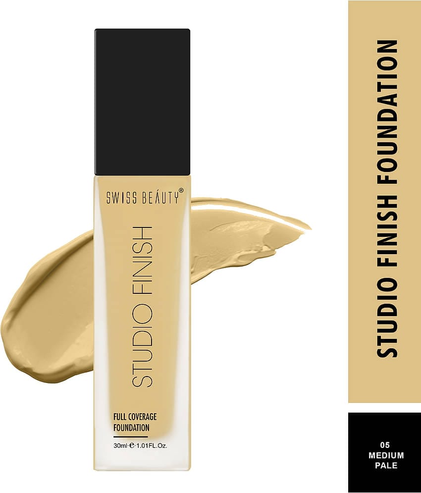 Swiss Beauty  Studio Finish Full Coverage  Liquid Foundation Nude 30 g