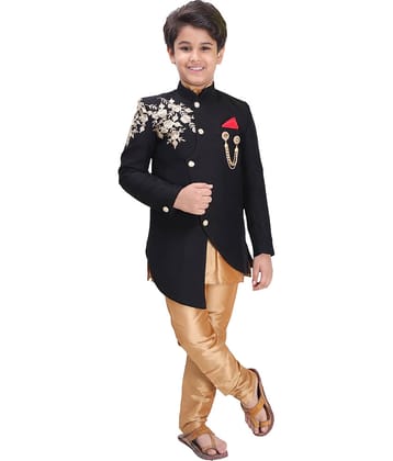 Fourfolds Boys Cotton Blend ( Pack of 1 , Gold )