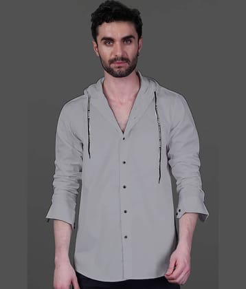 Bluedove Cotton Blend Hooded Men's Sweatshirt - White ( Pack of 1 )