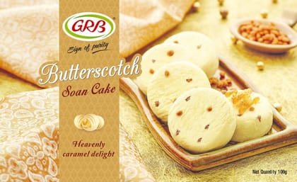 GRB Butterscotch Soan Cake, 100 gm