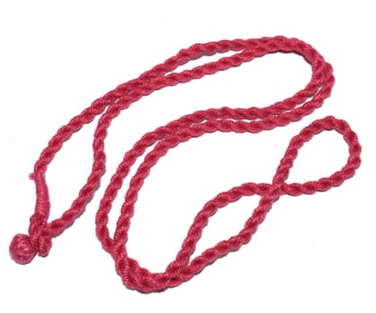 Dark Pink Braided Back Rope/Dori Adjustable Cord Necklace for Jewellery Making , (24 Inch) , NDR-095-Per Packet of 3 Pcs / 24 Inch