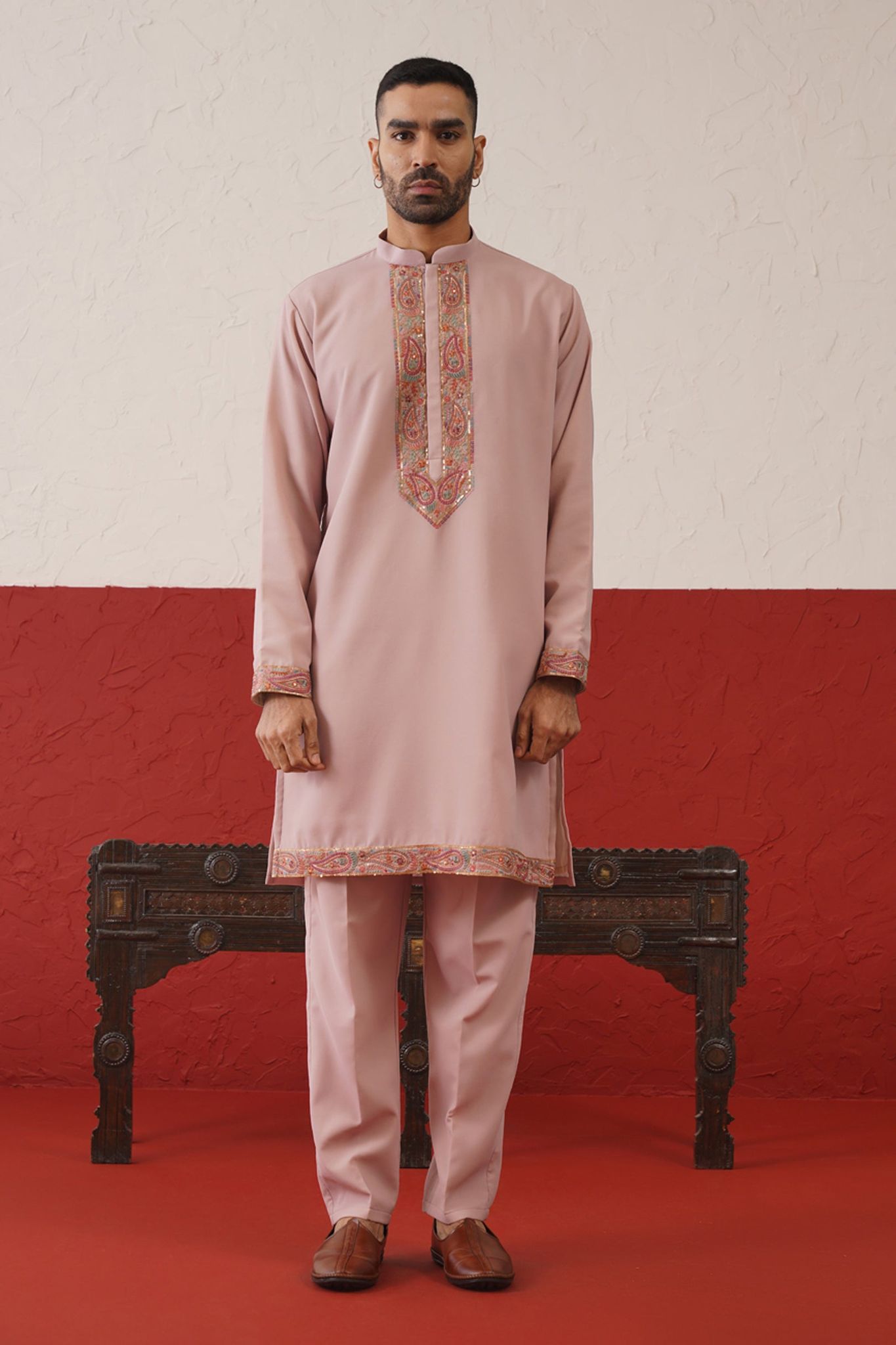 Rashir Kurta With Trouser-XS/34