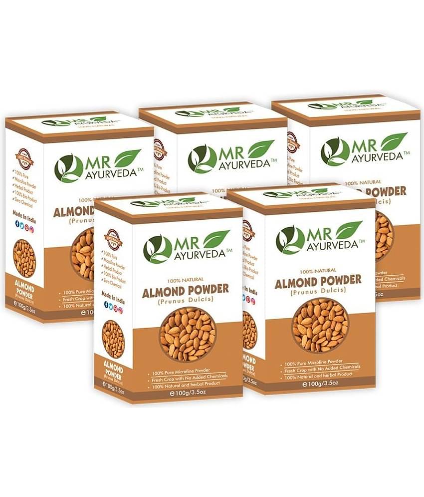 MR Ayurveda 100% Herbal Badam Powder Face Pack Masks 500 gm Pack of 5