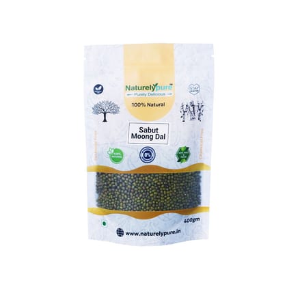 NATURELYPURE SABUT MOONG DAL 400 GM