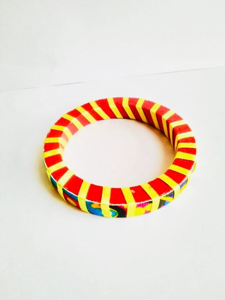 Summer Cooler - Cheery Yellow and Red Bangle