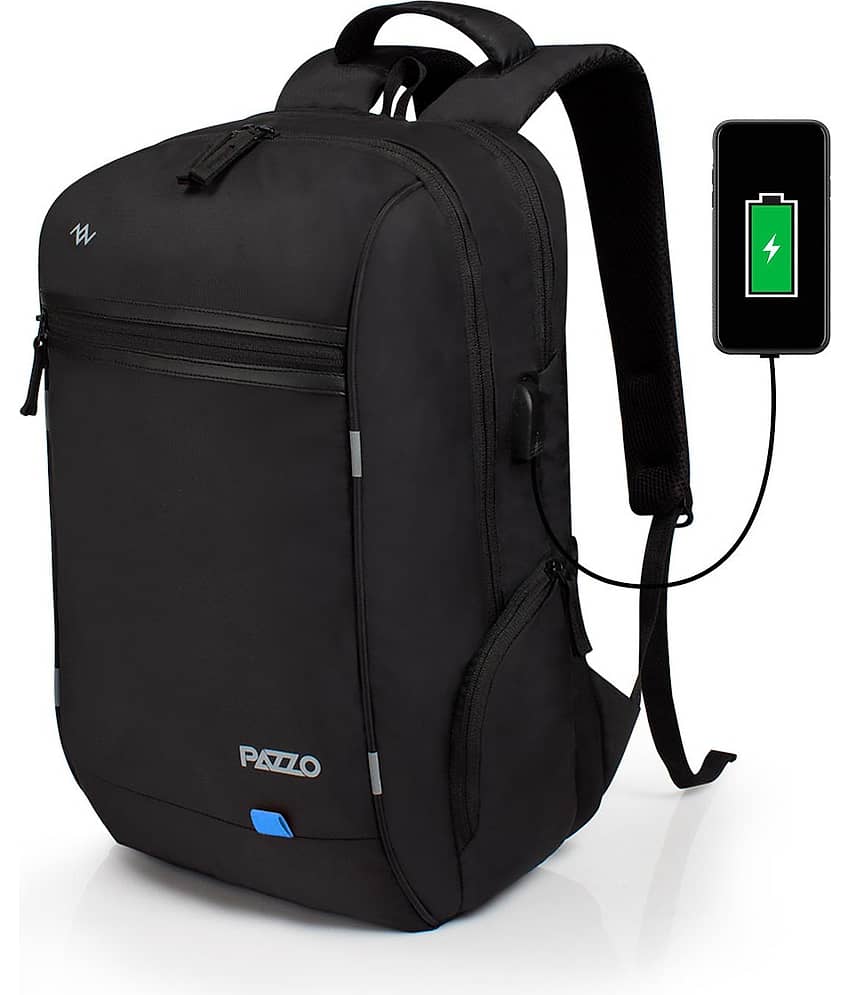 PAZZO 35 Ltrs Black Backpack