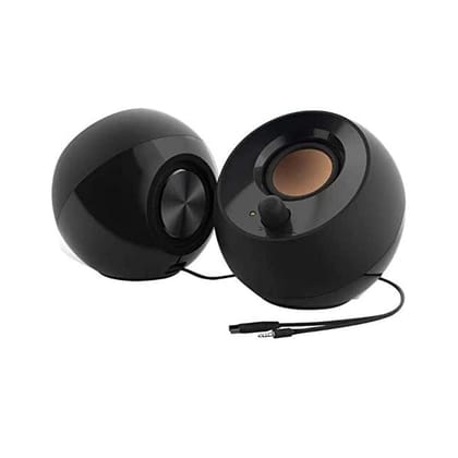 Creative Pebble 2.0 USB-Powered Desktop Speakers with Far-Field Drivers and Passive Radiators for PCs and Laptops (Black) Creative Pebble 2.0 USB-Powered Desktop Speakers with Far-Field Drivers and Passive Radiators for PCs and Laptops (Black) - 2.0 USB-