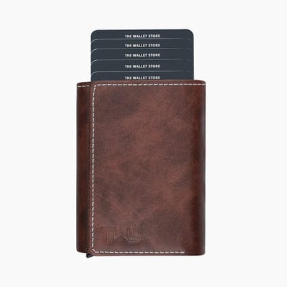 The Wallet Store Maverick RFID Protected Wallet CardHolder - Brown